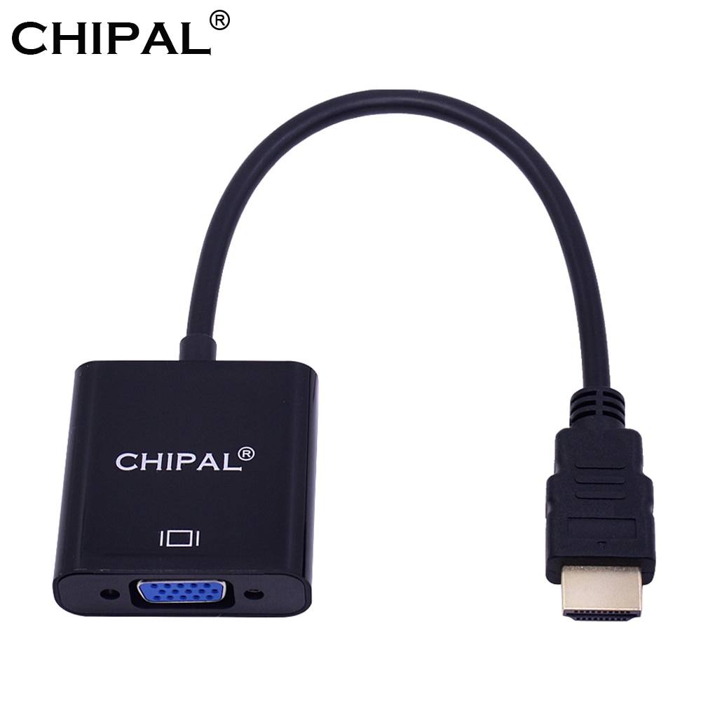 CHIPAL 10 PCS 1080 P Voor HDMI naar VGA Converter HDMI2VGA Kabel Adapter voor PC Computer Desktop Laptop Tablet full HDTV Display