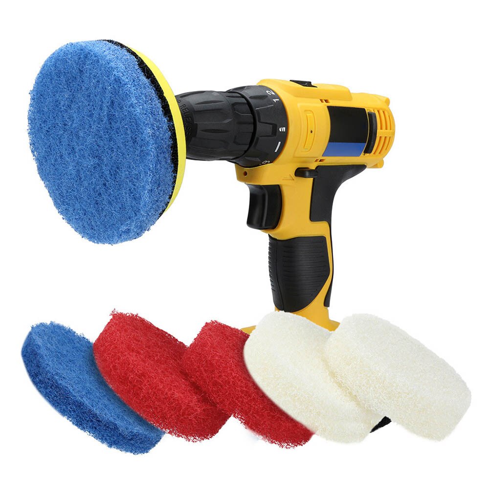 Coche Kit de pulido 3 almohadillas + 1 Placa de herramientas pulido limpiador eléctrico taladro eléctrico de auto cuidado para la depilación Kit abrillantador de coche