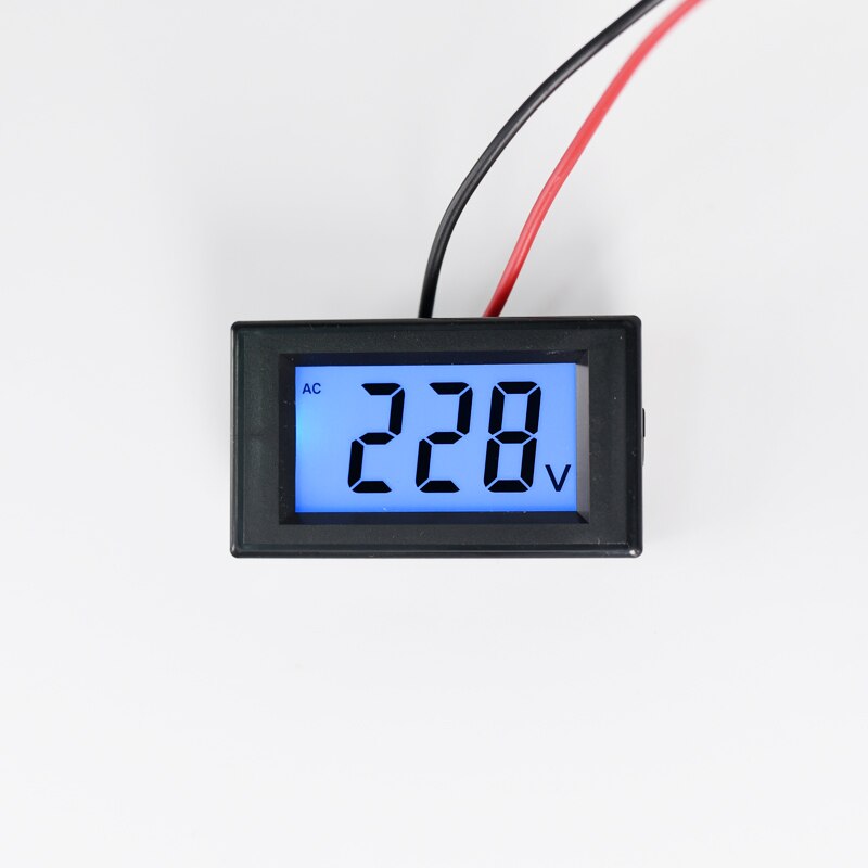 D85 AC voltage meter digital LCDdisplay AC110V220V380V450V three-phase single-phase Volt Instrument Tool 2 Wires DIY