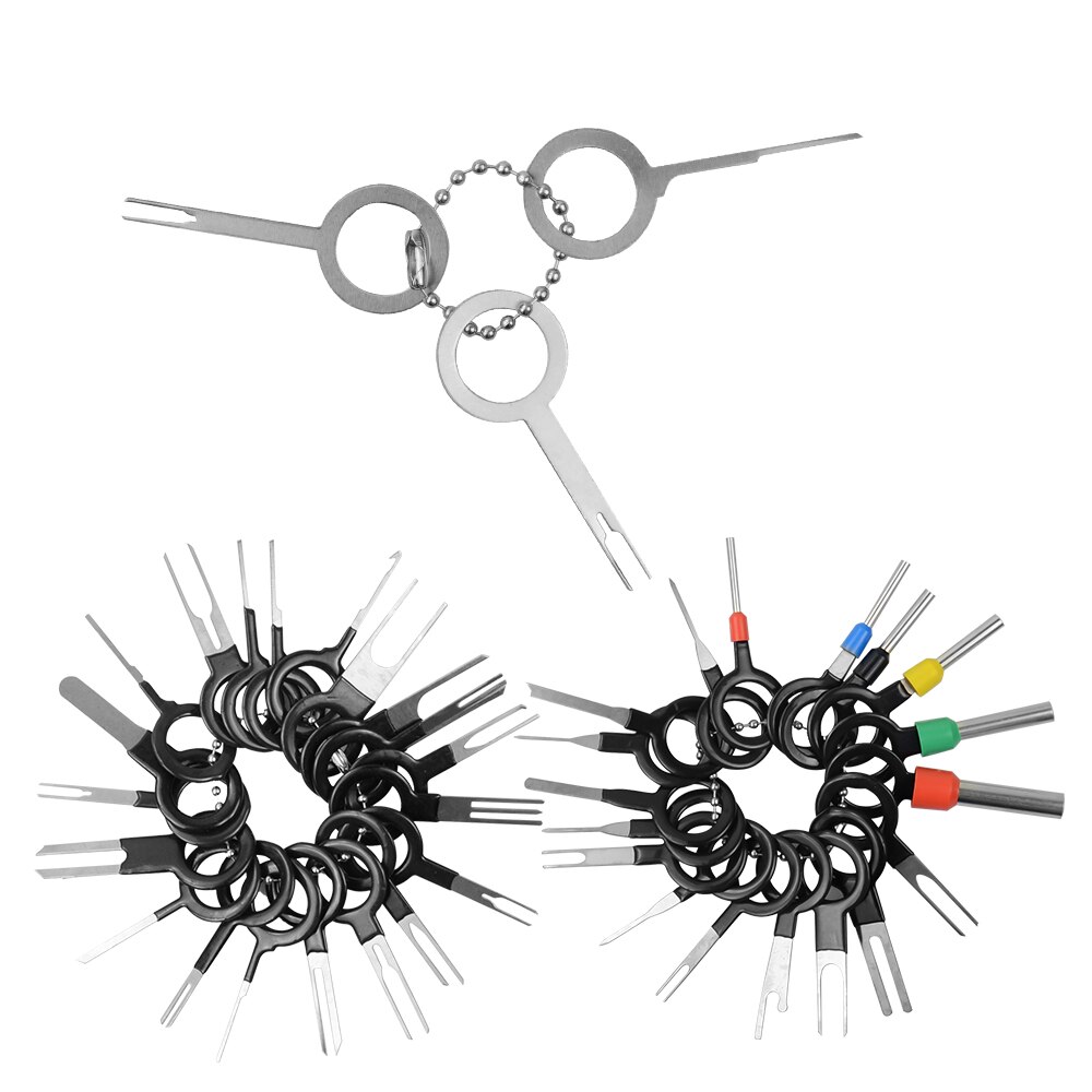 41/18/21/26/36Pcs Car Terminal Removal Kit Wiring Crimp Connector Pin Extractor Puller Terminal Repair Tools Kit