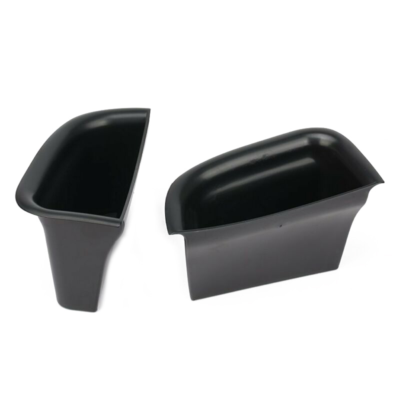 2pcs Car Inner Door Storage Box Plastic Black For Volvo S90 V90 CC Accessories Armrest Car Door Storage Boxes