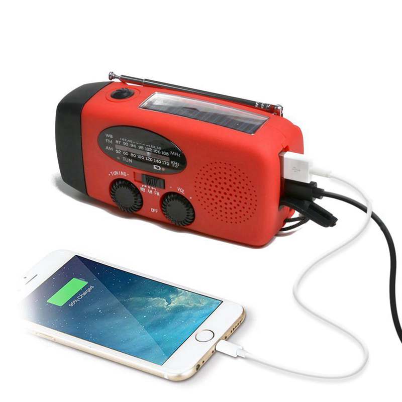 Multifunctionele Hand Radio Solar Crank Dynamo Powered Am/Fm/Noaa Weather Radio Gebruik Emergency Led Zaklamp En Power bank