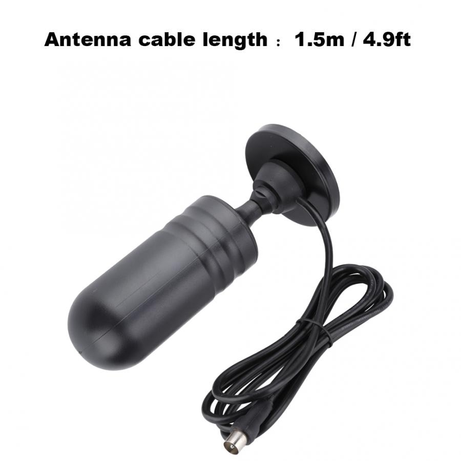 Antena de televisión Digital portátil para coche con Base de 30dBi, antena DTMB para interiores y exteriores, Cable de 1,5 m, antena DTMB