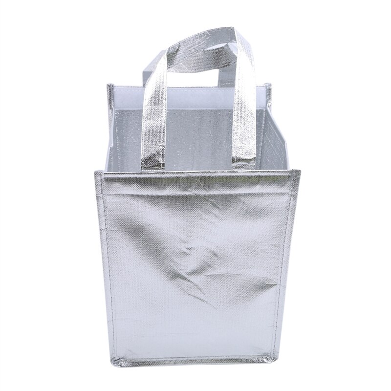 Bolsa aislante impermeable de 4 ", bolsa aislante plegable para Picnic, paquete de hielo portátil, bolso térmico para alimentos, bolsa de de alimentos, bolso de Pizza