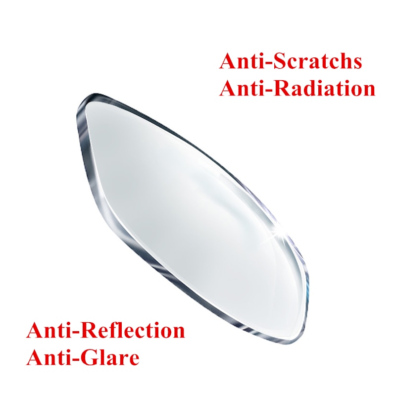 Lentes asféricas con prescripción de índice, lentes ópticas para miopía y hipermetropía, superresistentes, delgadas, de visión única, 1,56, 1,61, 1,67 y 1,74