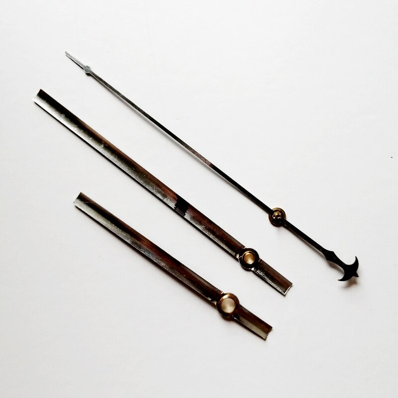 S As Klok Handen 3442 # Zwart (Gewoon Handen) metalen Aluminium Diy Hands Quartz Klok Accessoire Diy Klok Kits