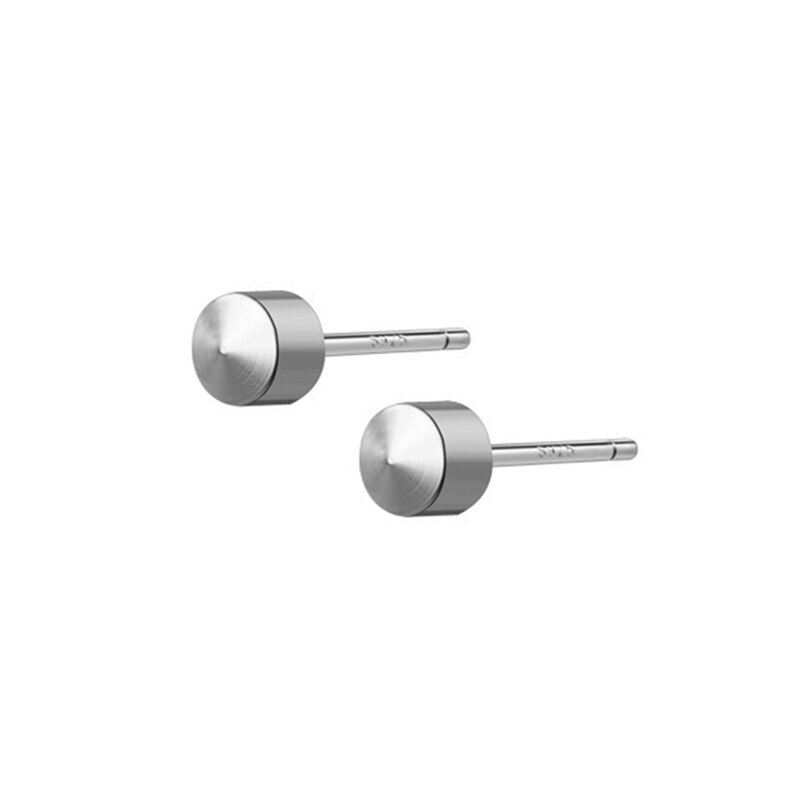 100% 925 geometrische ohrstecker aus sterlingsilber, Ideal für schüler und freundlicher, sterben schlafen, ohne sterben Original-ohrringe herauszunehmen
