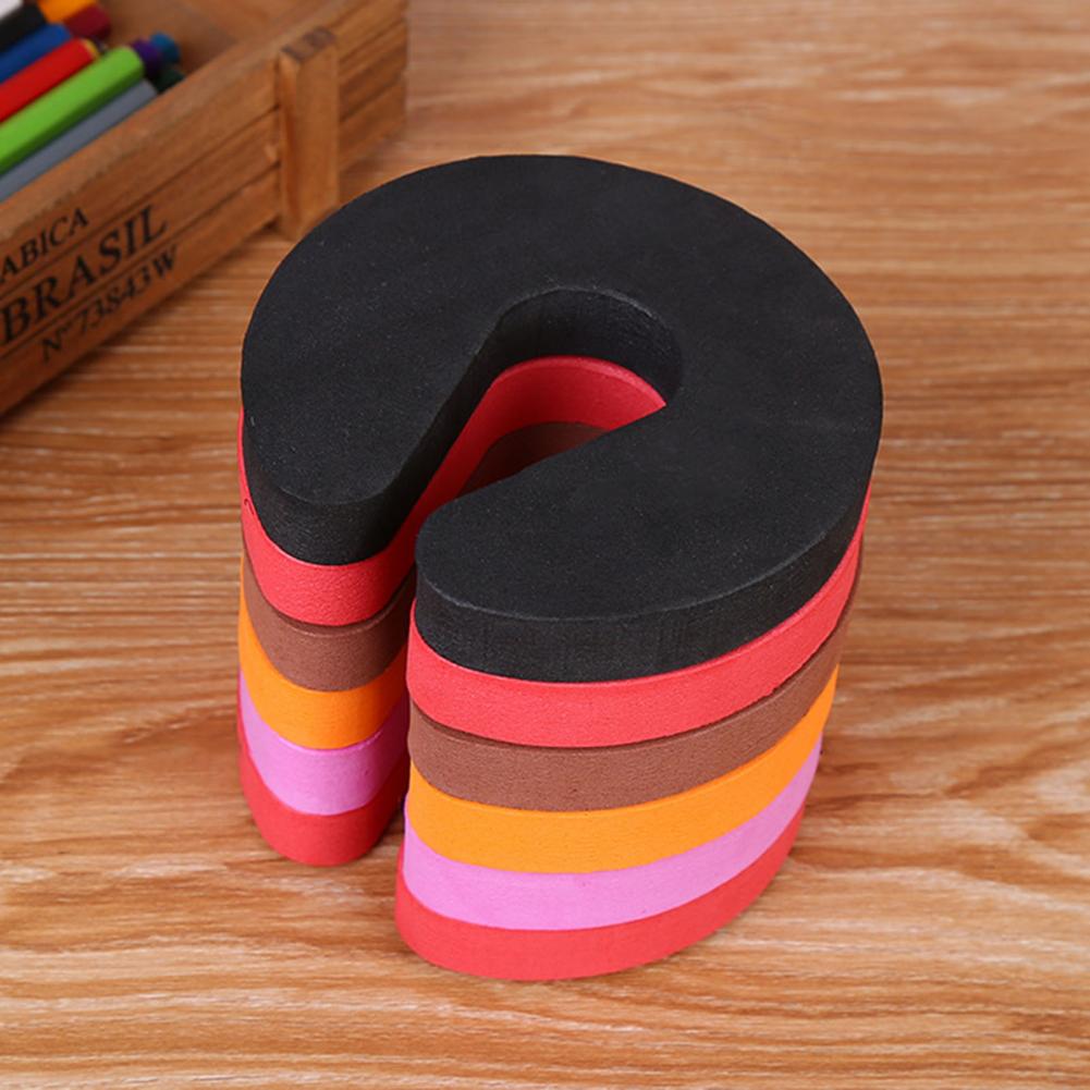 4Pcs Household Door Buffer High Elasticity Door Stopper Home Improvement C Shape Doorstop for Protecting Children Safe Stopper