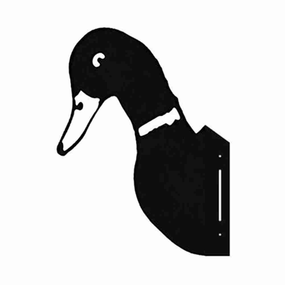 Figura de Animal de Metal para decoración de jardín, adorno de césped, árbol Manor, signo divertido, para exteriores, vaca, pato, gallo y cabra: D