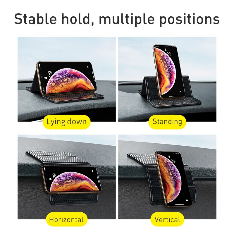 Baseus Car Phone Holder Universal Multifunction Nano Rubber Pad Car Mount Phone Support Non-slip Mobile Phone Wall Desk Sticker