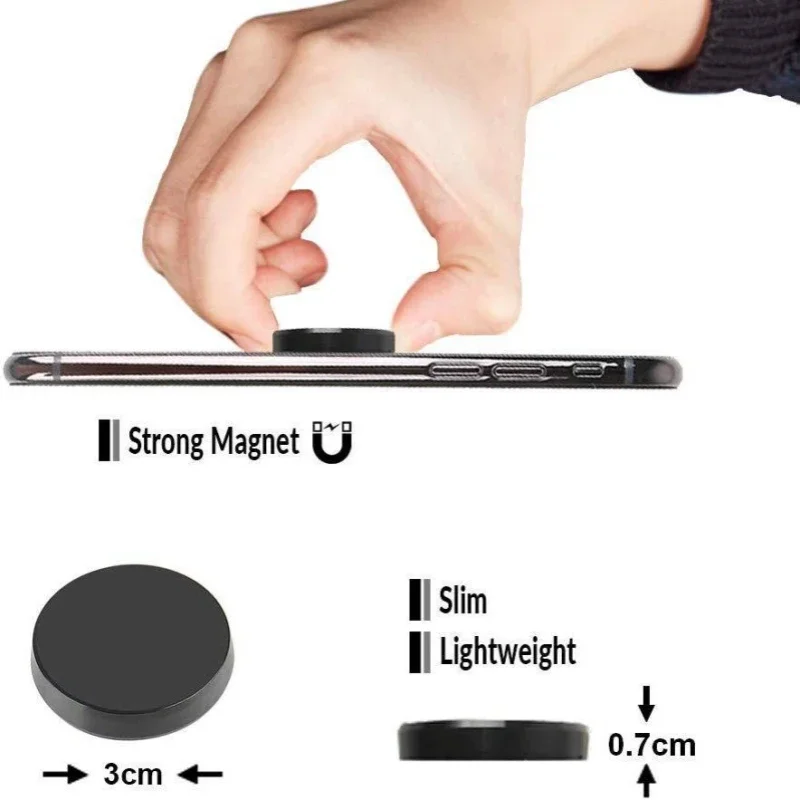 Magnetische telefoon autohouder Universele magnetische beugel Mini metalen Super-Power magneethouder Stick Dashboard muur voor iPhone