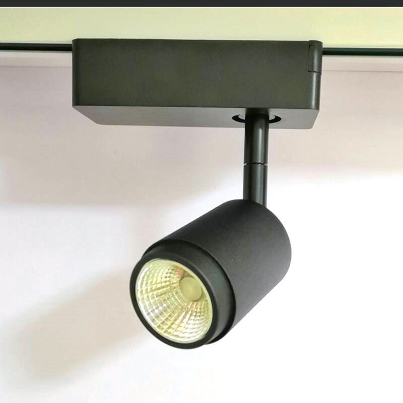 1 pièces dimmable 10W 15W 20W COB LED éclairage sur Rail réglable angle Rail lampe toile de fond luminaire spot