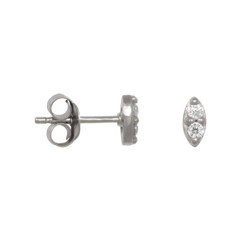 Sólida plata 925 bonitos pendientes de tuerca para mujer, joyería fina para novias, mujer, de bodas y cumpleaños, pendiente de Piercing: 4