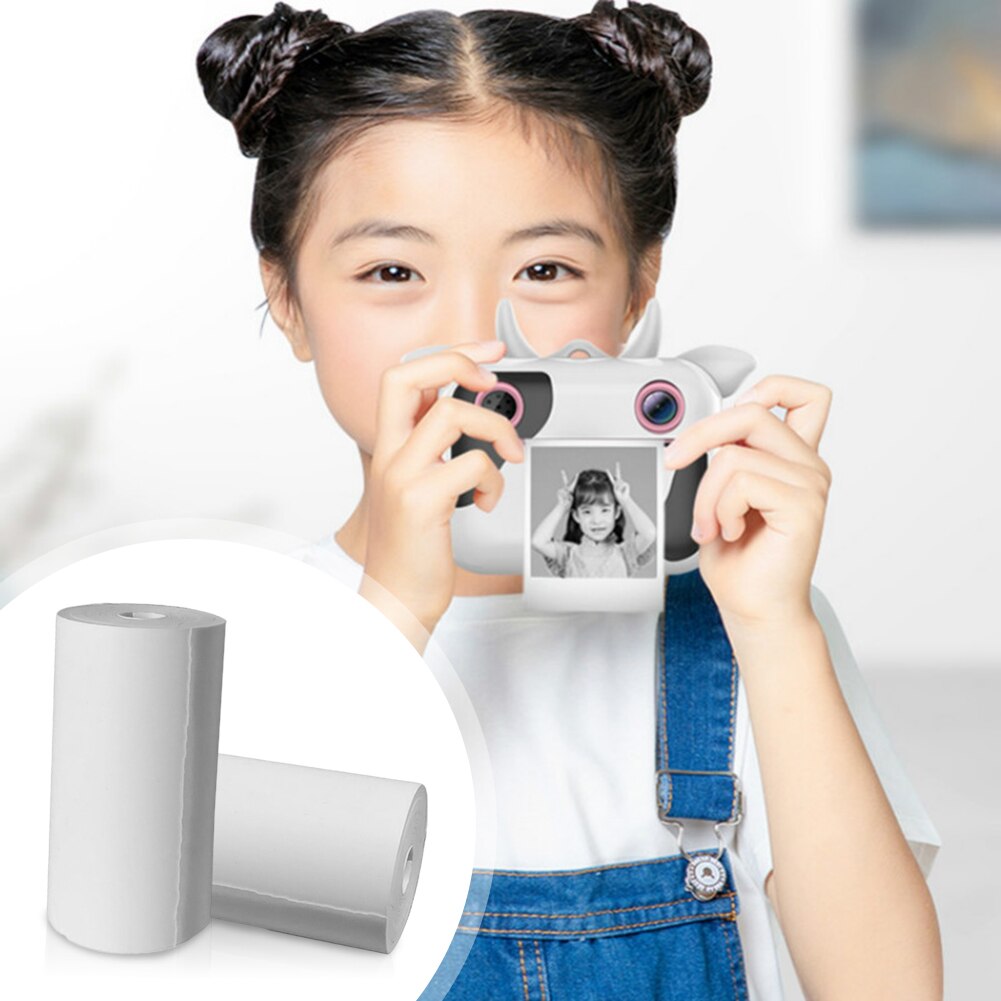 Rouleau de papier imprimé pour appareil photo, sans odeur, , Non adhésif, recharge de papier thermique, appareil photo instantané pour enfants