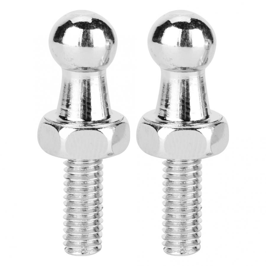 2 stuks CNC Aluminium Legering Bal Stud Bolt voor Gasveren Bal Ended Motorkap Bolt voor Gasveren Auto Accessoires: M6