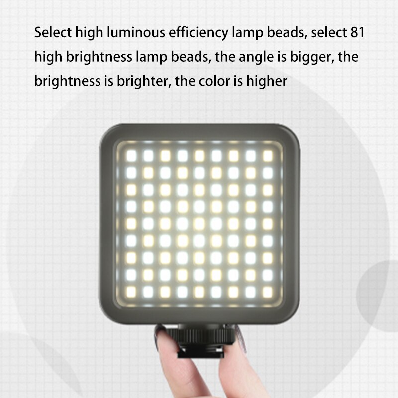 Ulanzi VL81 Portable Dual Color Temperature Fill Light Net Red Outdoor Recording Vlog Lighting Light