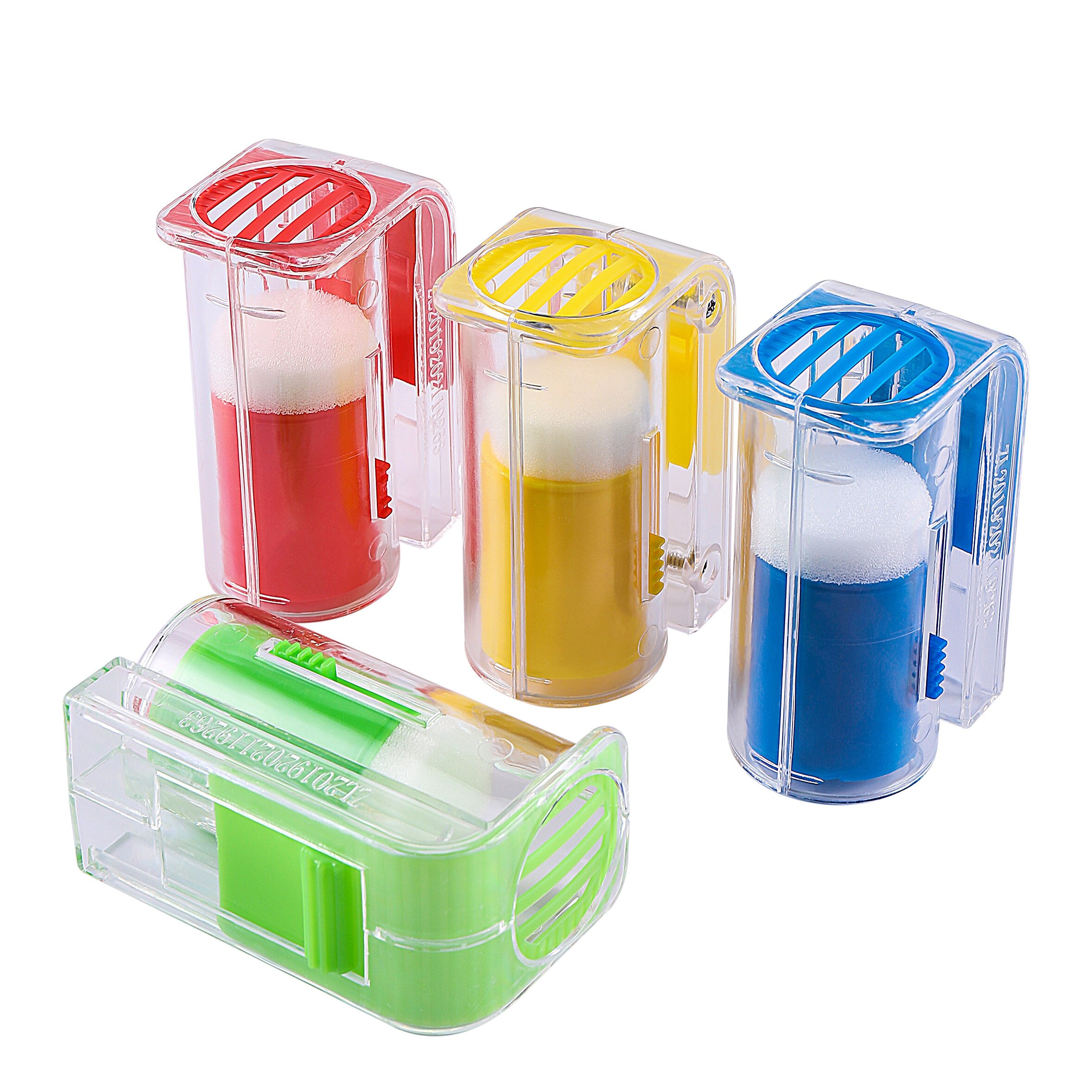 Ape regina marcatore bottiglia Ape marchio gabbia plastica una mano marcatura ricevitore con pistone peluche giardino apicoltura forniture 1 pz