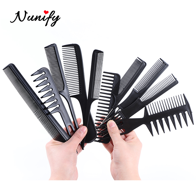 Nunify Reizen Haar Borstel Wide Tand Plastic Hair Brush Kam Nat Detangling Haar Kam Pro Salon Zachte Haarverzorging Styling tool