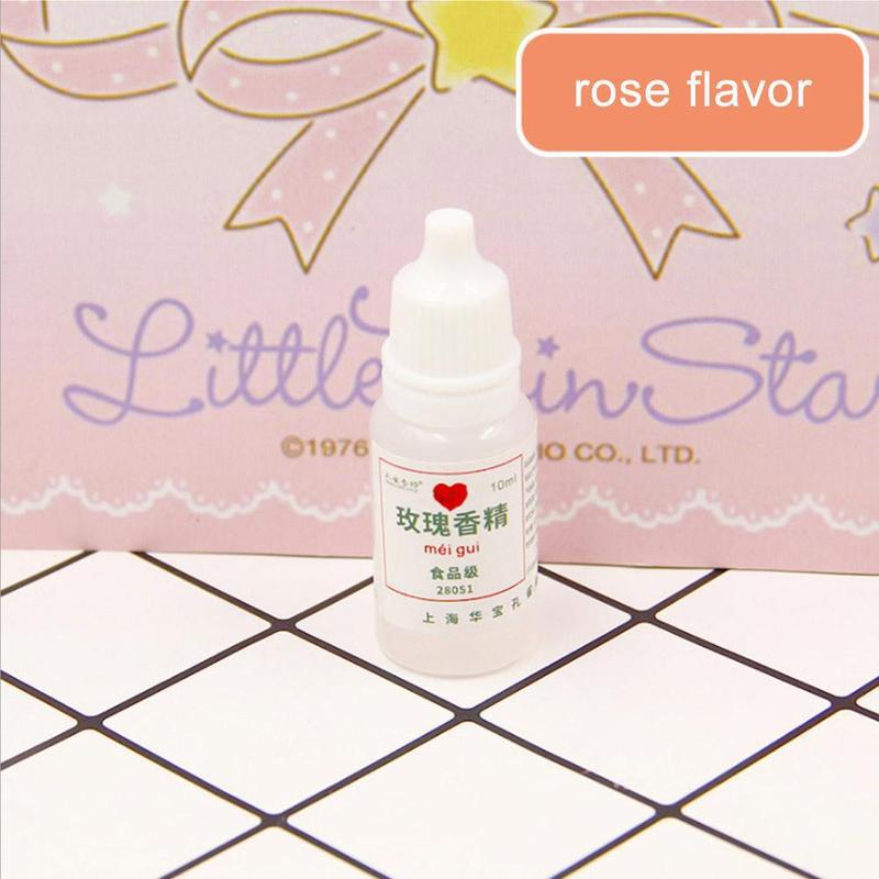 10ML Geschmack für Schleim Modellierung Ton DIY Pädagogisches Spielzeug für Kinder Kinder Kreative Machen Ihre Schleim Geruch Süße Scheiben aromen: Rose