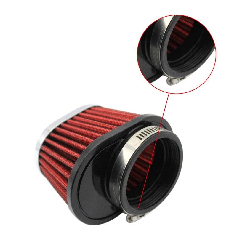 Aramox 2 Stuks Motorfiets Luchtfilter 90 Graden Bocht