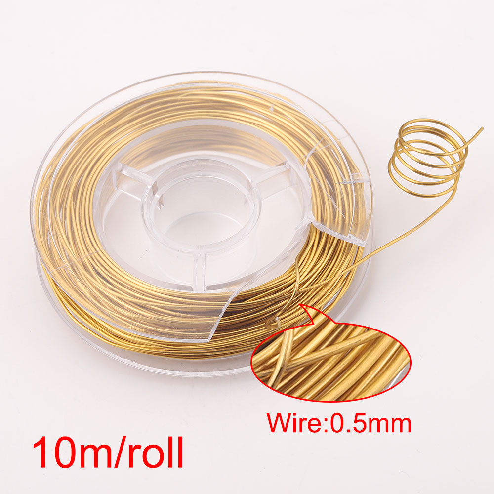 10m/rollo de alambre de cuerda de acero inoxidable, cuerda chapada en Pvd dorada, hilo de pesca para pulsera DIY, collares, pendientes, fabricación de joyas: Gris claro