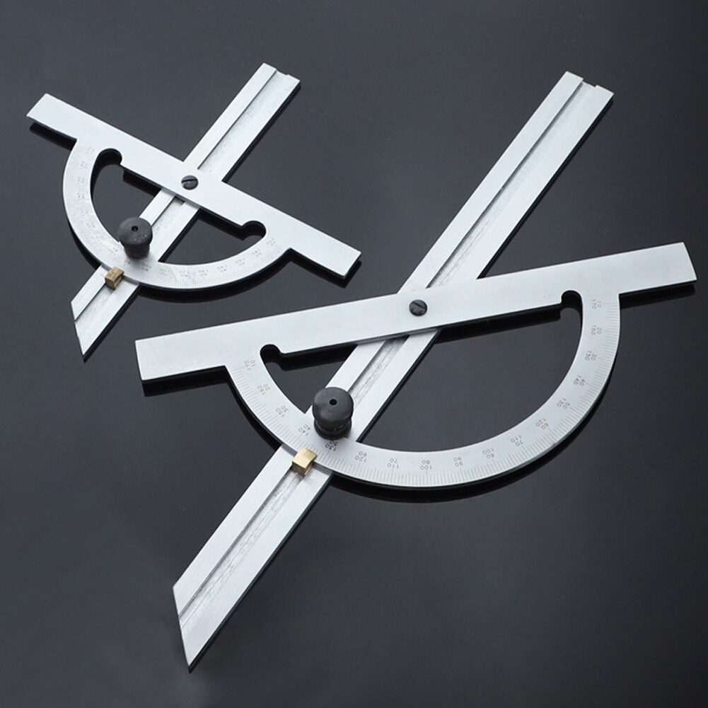 10-170 Degree Measuring Tool Stainless Steel Portable Clear Scale Angle Ruler Multifunction Woodworking Adjustable Protractor