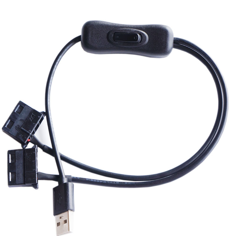 Cable de alimentación USB a ventilador Molex grande de 4 pines, adaptador de caja de computadora, 12V, 4 pines, hembra a 5V, macho