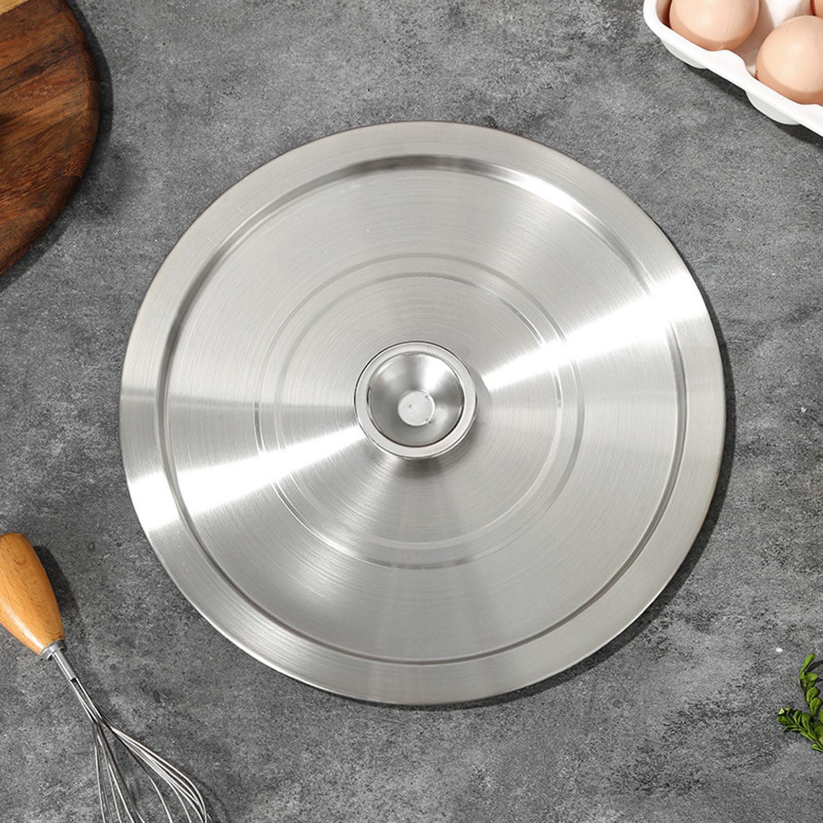 Universal Wok Lid Cover Stainless Steel Stockpot Lid Frying Pot Cover Soup Pot Lid for Cooking Kitchen Supplies Accessories