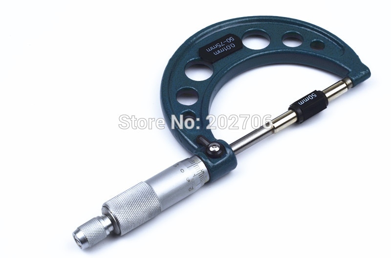 Buiten Spiral Micrometer 0-25 Mm/25-50 Mm/50-75 Mm/75- 100 Mm 100-125mmAccuracy 0.01 Mm Gauge Schuifmaat Meetinstrumenten