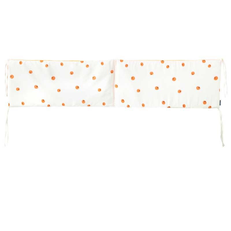 1 stücke Baby Kindergarten nordisch Bett Verdicken Stoßstange Krippe Um Kissen Bett Schutz Neugeborene Zimmer Dekor 120x30cm: Orange