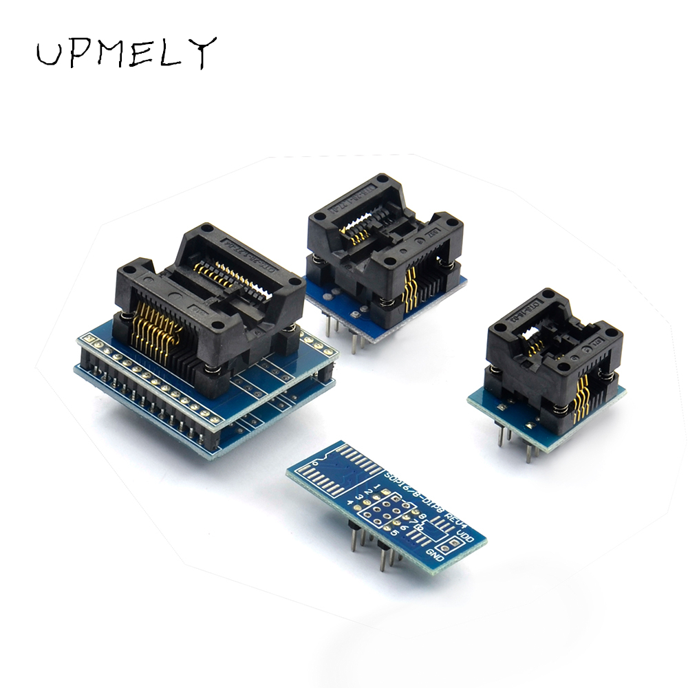 Upmely  v11.9 tl866ii plus minipro nand flash avr pic bios usb ohjelmoija 8 sovitinta  tl866 ja 13 kpl yleispistorasialle