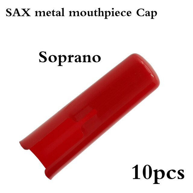 Soprano Alto Tenor Sax Saxophone Metal Mouthpiece Cap Musical Instrument Accessories parts: Ivory