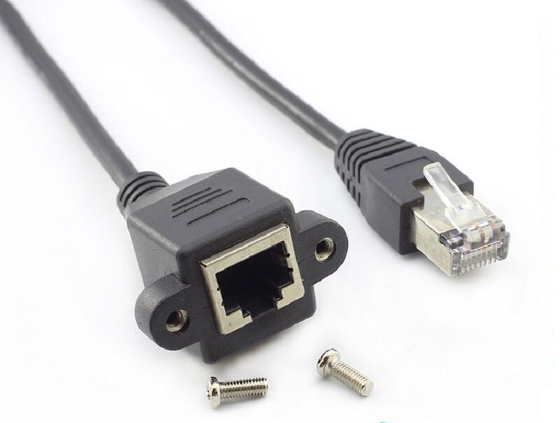 Rj45 omdrejninger af kabel forlængerledning bælte faste ører