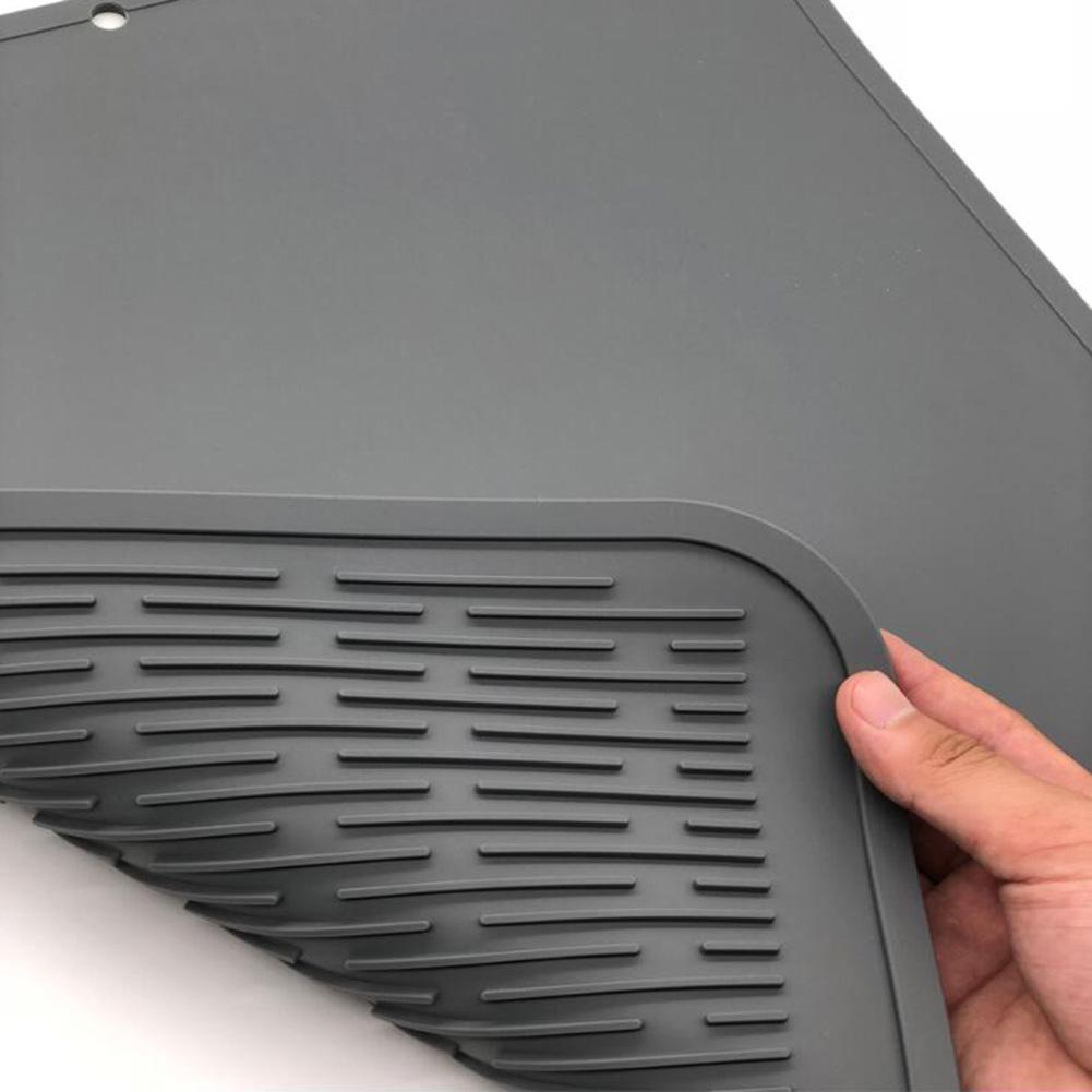 40*50cm stora multifunktionella avloppsplattor i silikon i köket, torkmatta i silikon, torkmatta