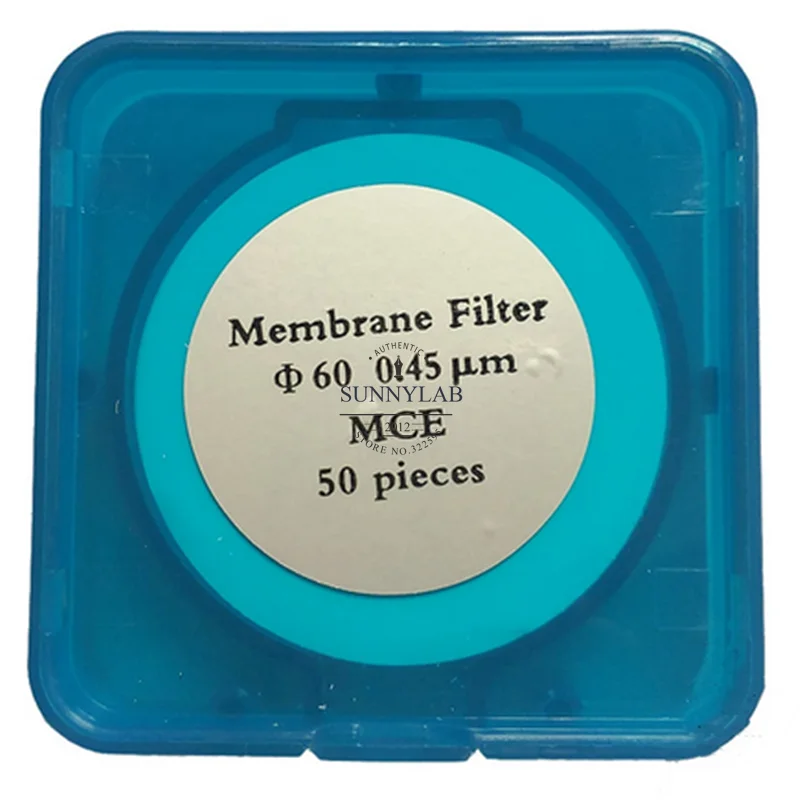 Una caja de laboratorio Aquo-system PES/MCE Material 13 mm/25 mm/47 mm/50 mm/60 mm Filtro de membrana Millipore