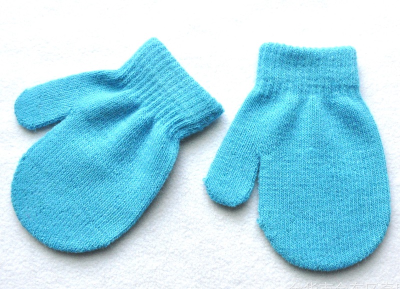 1-4 jahre Winter Gestrickte Handschuhe Für Baby Jungen Und Mädchen Warme Seil Volle Finger Handschuhe Handschuhe für freundlicher kleinkind freundlicher TS168: See Blau