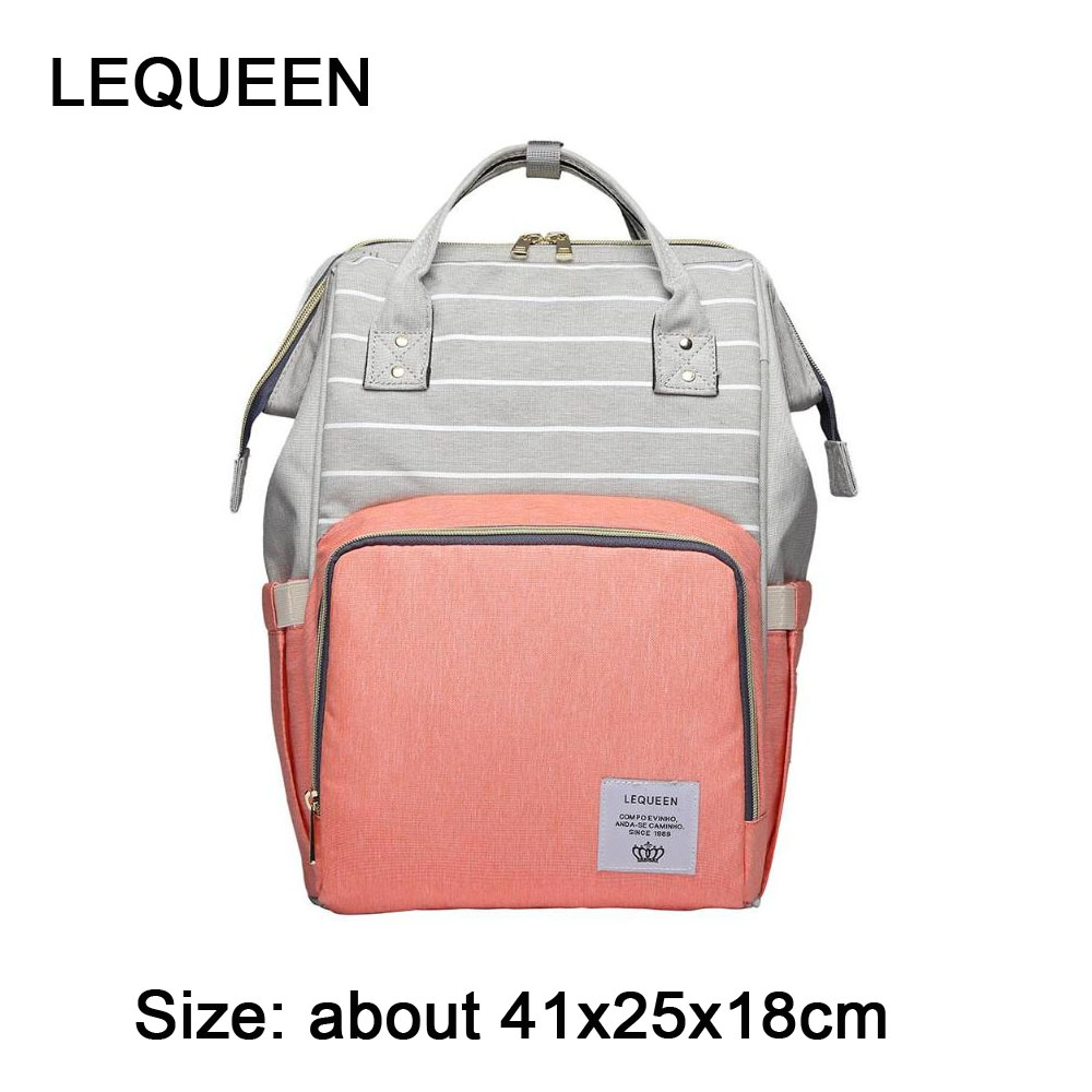 LEQUEEN Diaper Bag Mummy Maternity Nappy Bag Large Capacity Baby Bag for Mo Travel Backpack Desinger bolsa maternid sac bebe