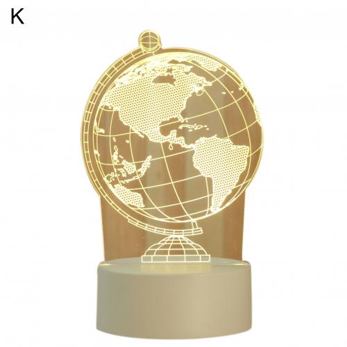 3D Cute Bear/Horse/Boat Acrylic LED Night Light Kids Bedroom Desk Lamp 3D LED Lamp Lamp Night Lights Novelty Lamp: K