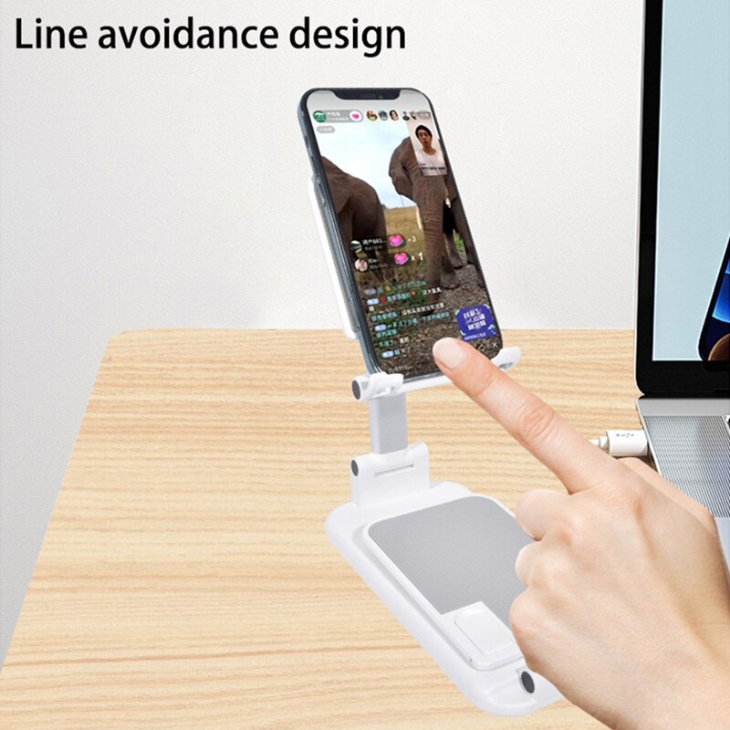 - tragbarer desktop-ständer für mobiltelefone, tablets und pcs mit zwei positionen, klappbar, mit hebefunktion, live-tablet-ständer