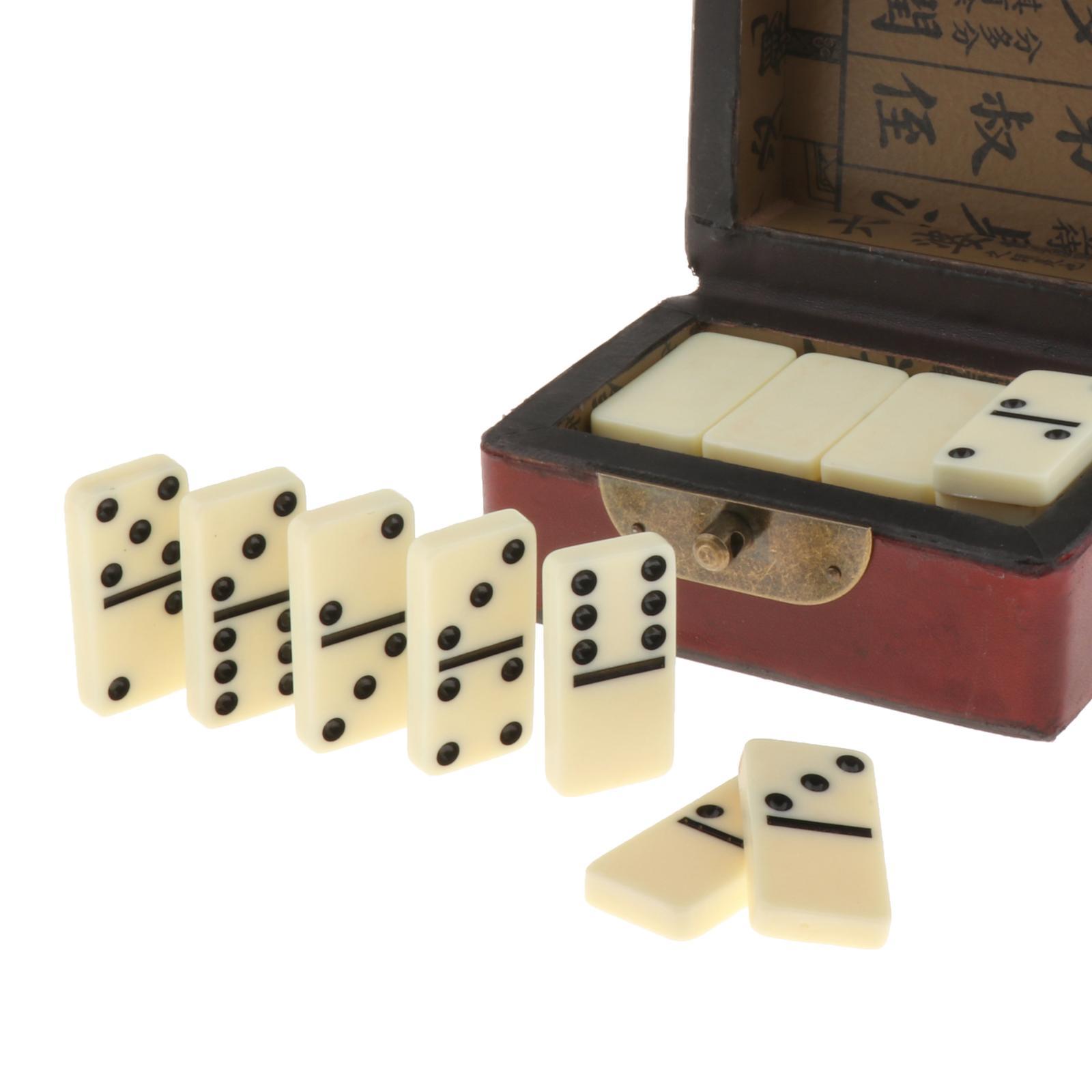 Dubbele Zes 28 Domino Set Met Opbergdoos Traditionele Klassieke Entertainment Recreatieve Party Tafel Board Games Speelgoed