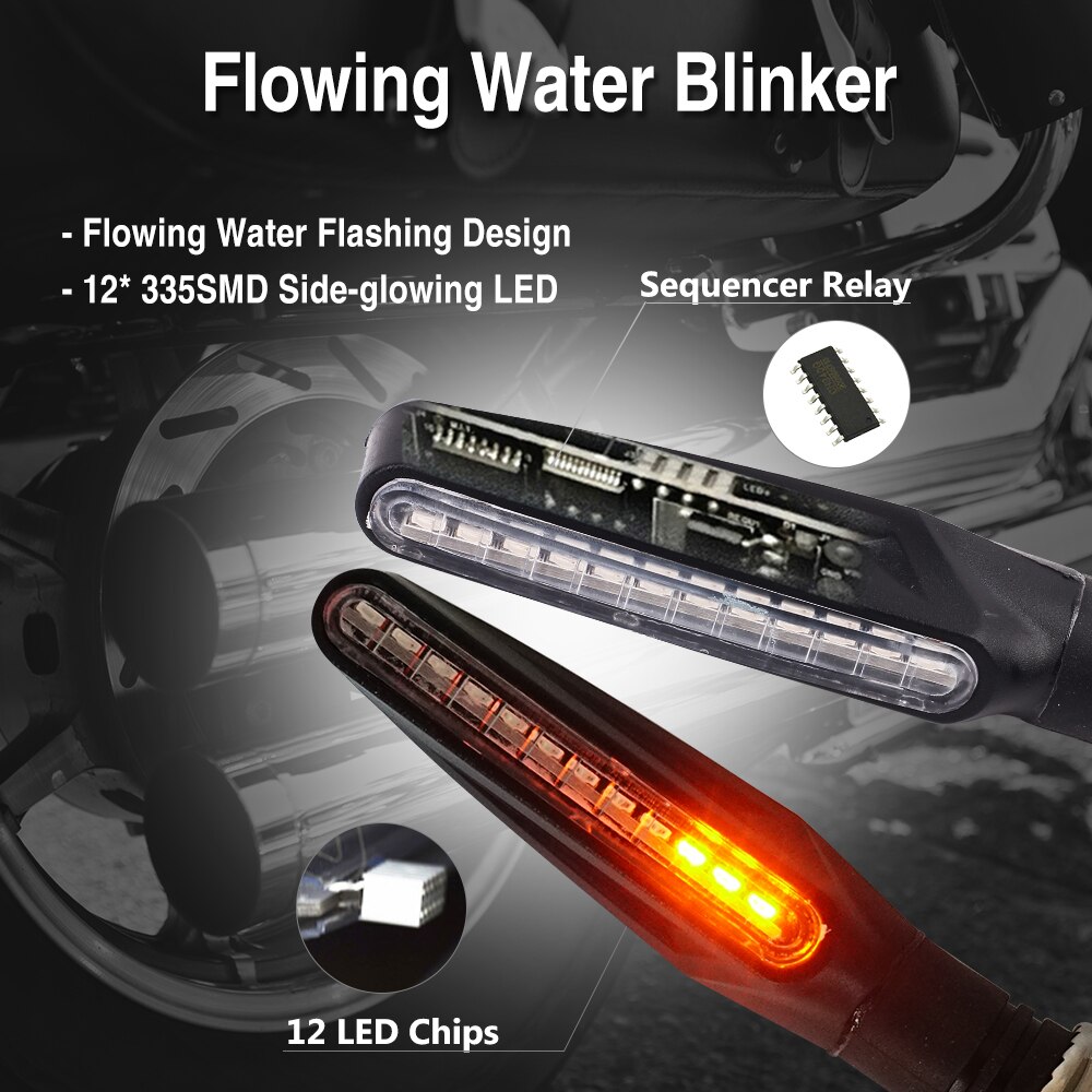 Clignotant LED universel pour motos, pour Kawasaki Z750 Z1000 Z650 Z900 Z800 Z250 Z300