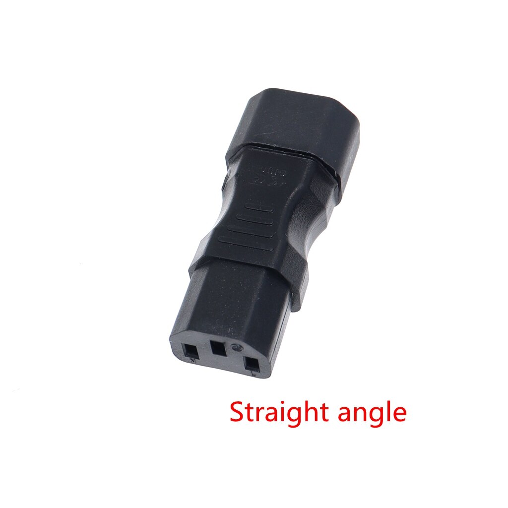IEC60320 C13 Angle Converter Angle Extension Cable C13 to C14 PDU Up Down Right Angle Power Cables Male to Female AC Power Cord: green