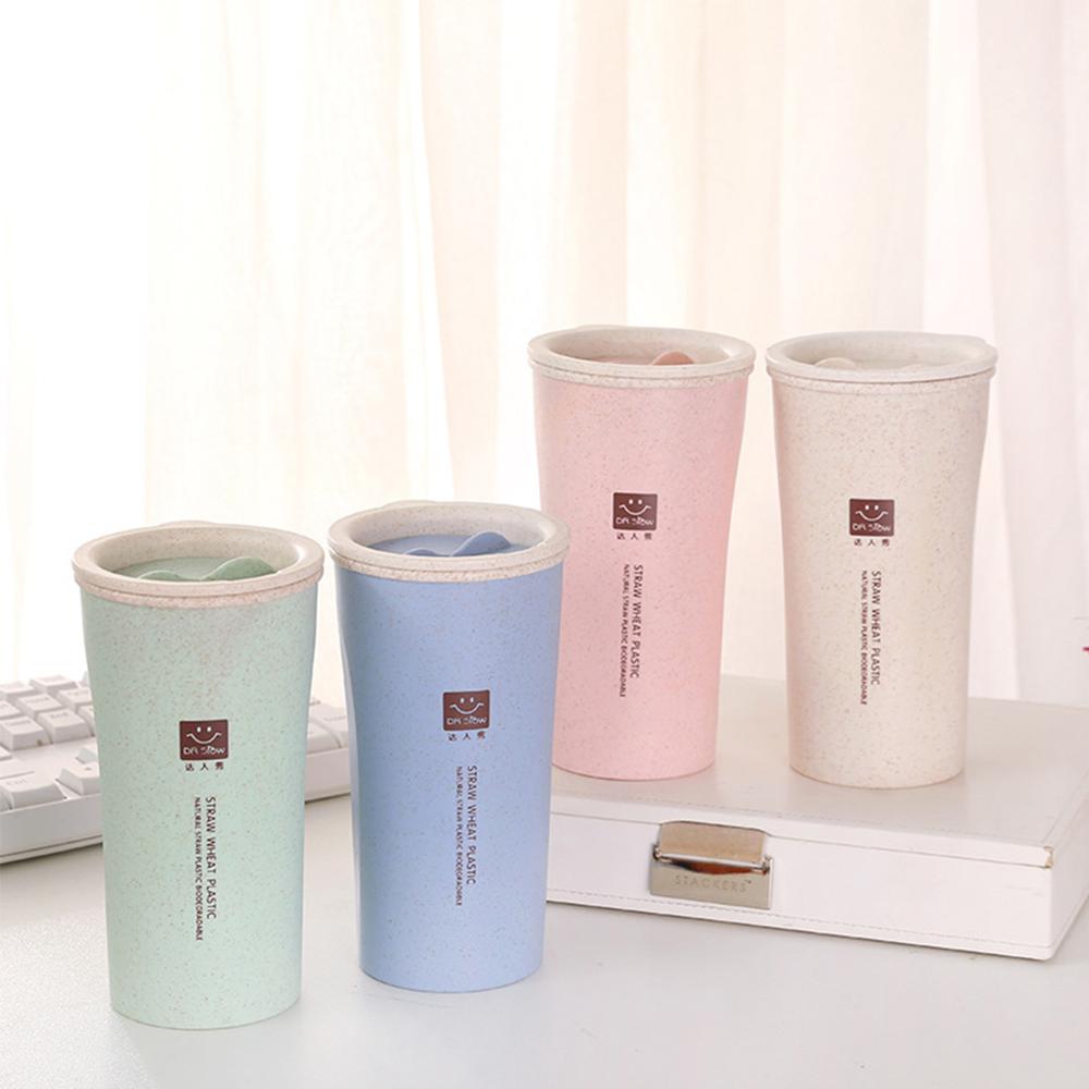 280ML Eco-friendly Water Cup Unbreakable Reusable Drinking Cup Two-layer Insulation Coffee Cup Home Travel Mug