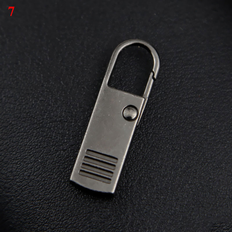 10PCS Alloy Universal Zipper Puller for Clothing Zip Fixer Removable Zipper Slider DIY Sewing Instant Repair Zipper For Bags: 7