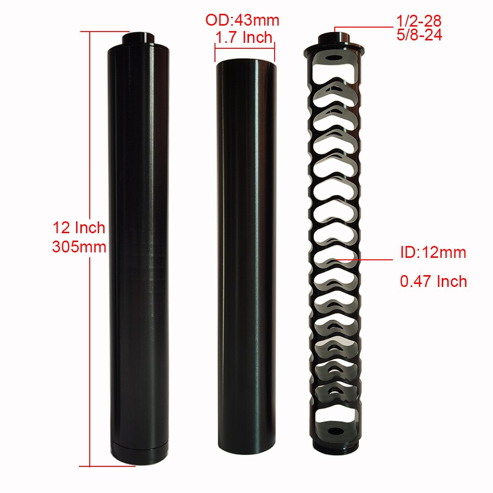 Aluminum Tuning Car Oil Fuel Filter Solvent Trap for SKS SCS 22lr 1/2-28 5/8-24 NAPA 4003 WIX 24003 6 10 12 Inch Black Titanium