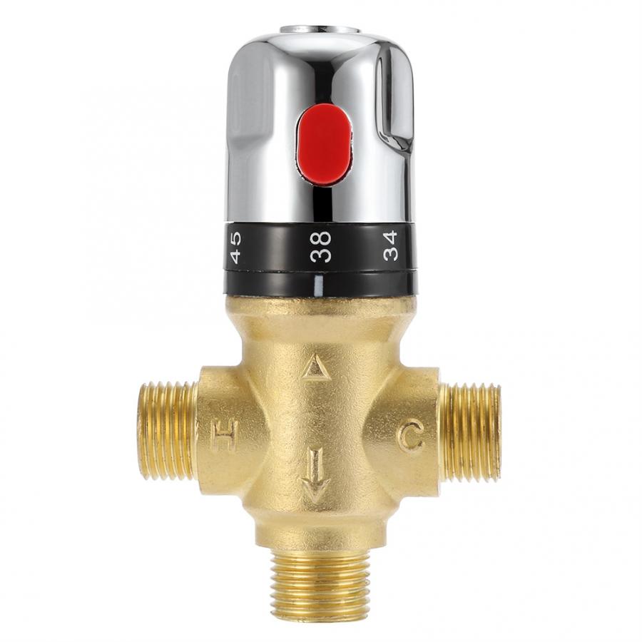 Brass Thermostatic Mixing Valve Bathroom Faucet Temperature Mixer Control Thermostatic Valve Shower Mixing Valve
