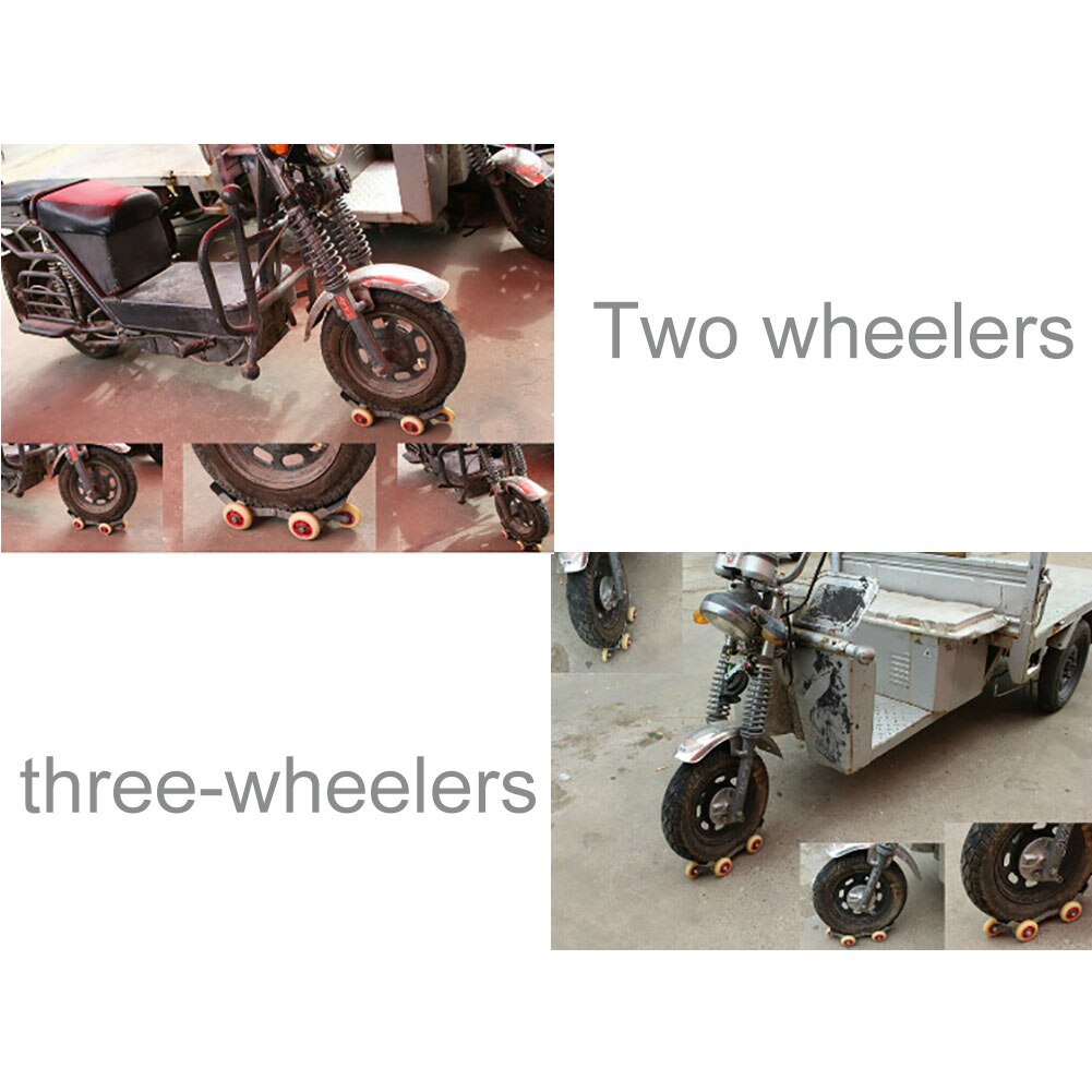 Motorcykeltilbehør kraftig elcykel motorcykel trehjulet nødhjulstrækker foldbar 5 hjul