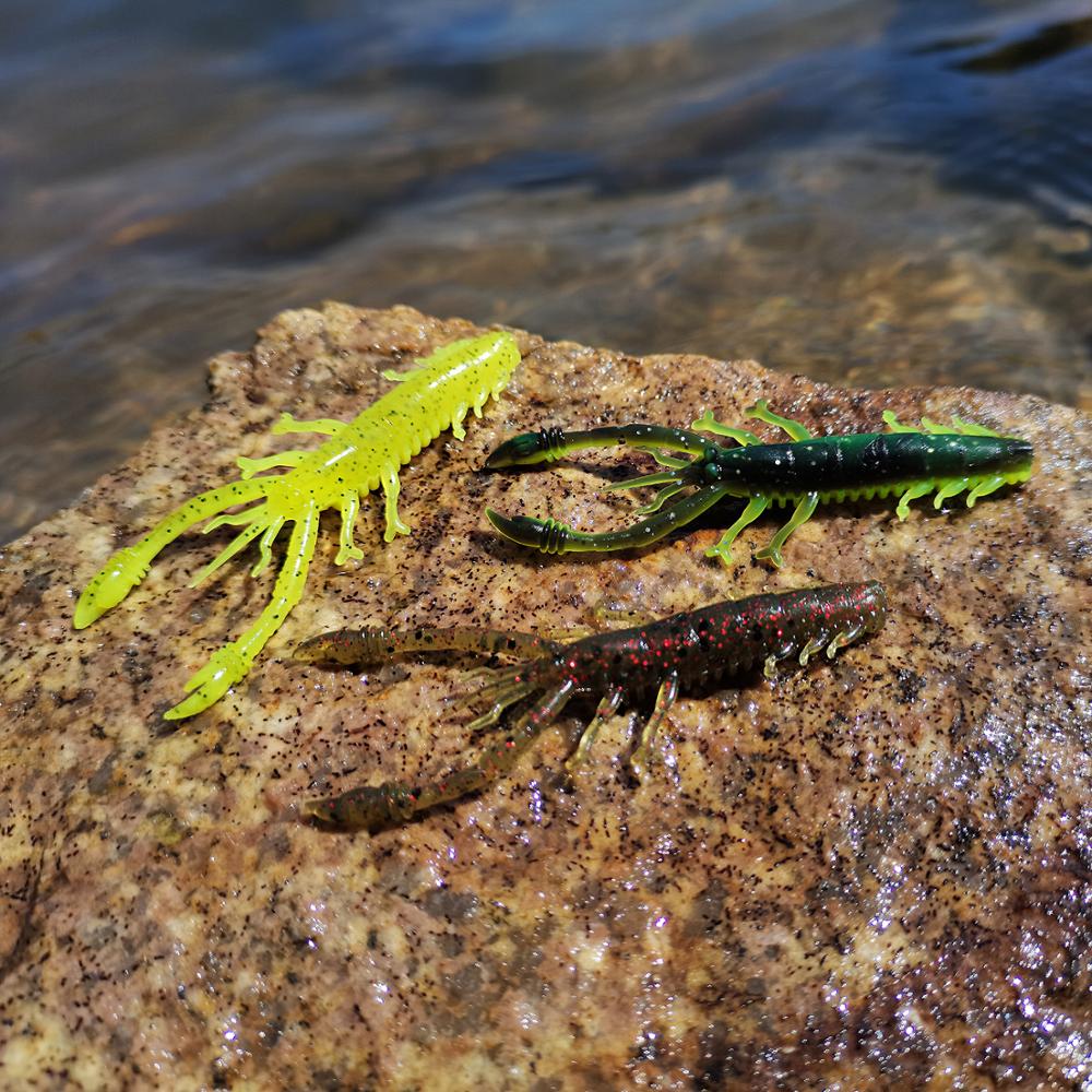 Soft Crawfish Bait Floating NED Rig Shot Silicone Shrimp Lure Crayfish Wobblers For Bass Perch TEXAS Fisihng