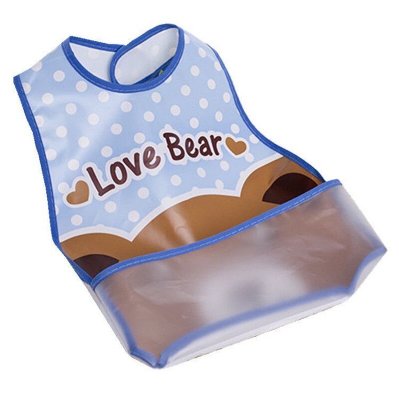 6 Stk/partij Willekeurige Kleur Baby Waterdichte Cartoon Speeksel Handdoek Slabbetjes 1-3 Jaar