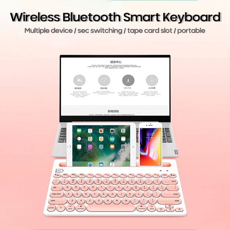 1pc Newest Portable Bluetooth Wireless Keyboard For IPad/IPhone/Macbook Tablet PC Mini Keyboard For Android IOS Windows